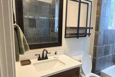 Guest bath before turnover photo