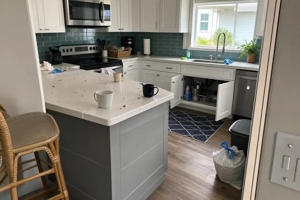 Kitchen before turnover photo