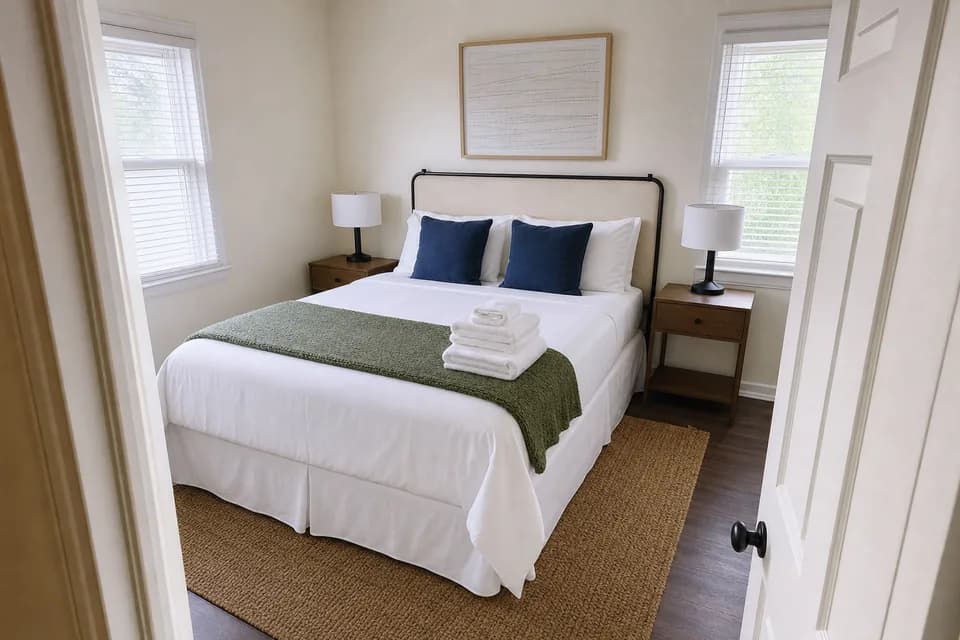 Primary bedroom after turnover photo